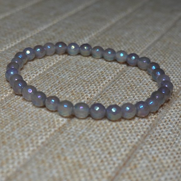 (NWT) Labradorite Faceted Bead Bracelet - Picture 4 of 5